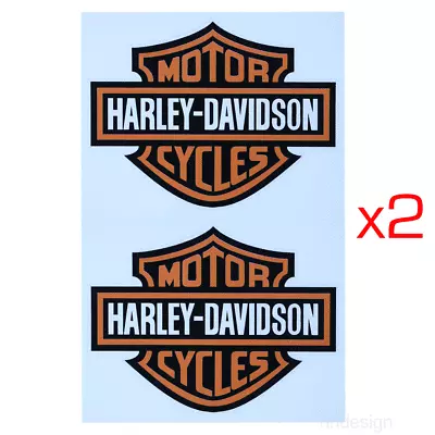 $3.95 • Buy Harley Davidson Motorcycle Bike Stickers Decal Water & Fade UV Proof Outdoor X2 