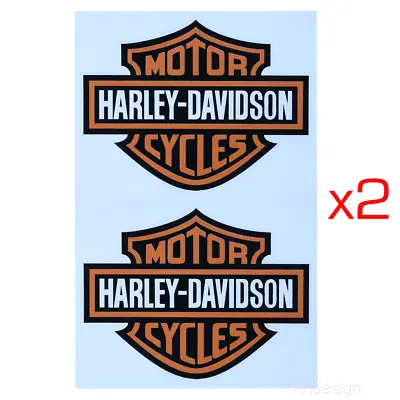 Harley Davidson Motorcycle Bike Stickers Decal Water & Fade UV Proof Outdoor X2  • $4.95