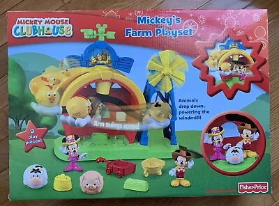 Disney Fisher-Price Mickey Mouse Clubhouse Mickey's Farm Vintage Playset New!!! • $93