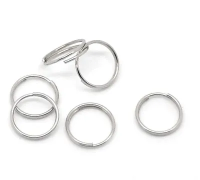300 Split Rings 10mm Double Open Jump Rings Antique Silver Tone Keyrings J16898 • £3.69