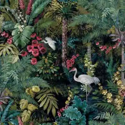 Holden Outside In Decor Jungle Paradise Tropical Exotic Black Wallpaper 13181 • £13.29