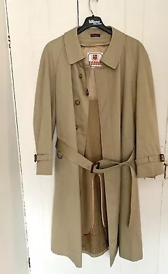 Baracuta Double Breasted Cloth Trench Coat 40R Timeless Vintage 1970 • $48