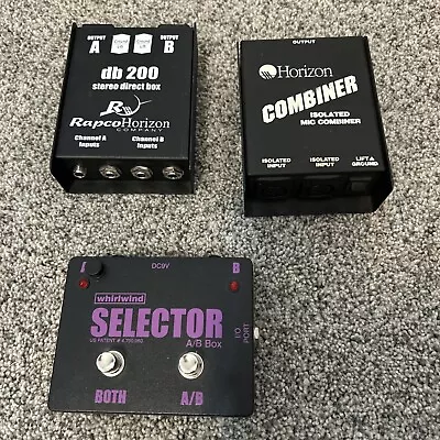 Whirlwind Selector A/B Pedal SELECTOR-AB Instrument Silent Switching Lot Mic Com • $100