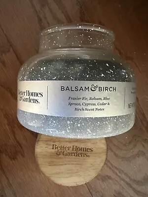 Better Homes & Gardens Balsam/birch Candle;new;18 Oz;2-wick;wooden Lid;bell Jar • $24.25