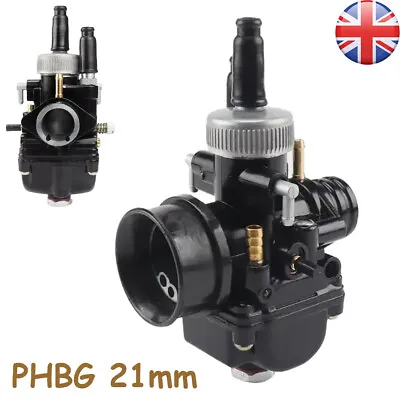 PHBG DS 21mm Racing Carburetor Carb Dellorto 50cc Scooter UTV 2T Motor Bike New • £24.99