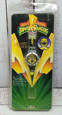 $30 • Buy Vintage 1994 Mighty Morphin Power Rangers Watch Yellow Ranger Quartz Trini Kwan