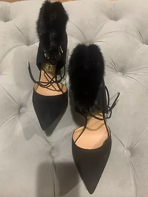 Real Fur Mink Stilettos • $500