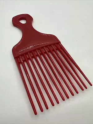 Vintage 60's 70's Afro  Hair Comb Pick Red New No Packaging • $3.98