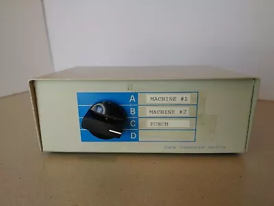 Vintage Computer PC Data Transfer Switch - Manual Dial Signal Change Box Y2k • $7.95