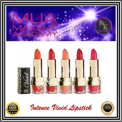 MUA Luxe Vivid Colour Intense Lipstick Choose Your Shade NEW SEALED • £2.99