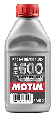 Motul RBF 600 Factory Line 100% Synthetic DOT 4 Racing Brake Fluid 500mL • $19