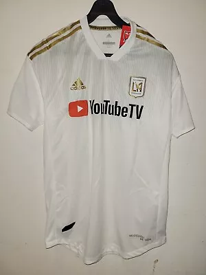 Adidas Authentic Mls Los Angeles Fc Lafc Jersey  White Size Men's L • $34.99