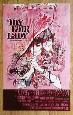 MY FAIR LADY Audrey Hepburn Original Belgian Movie Poster R69 ROLLED • $120