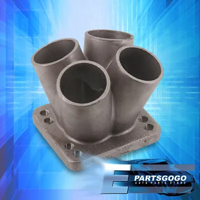 4-1 Exhaust Header Manifold Merge Collector Steel Flange Base T3 T4 Turbo Inlet • $46.99