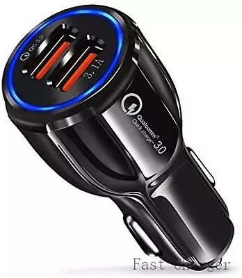 Fast Car Charger 3.1A USB Quick Charger 2 Port Qualcomm QC3.0 Lighter Socket AU • $6.99