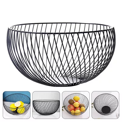  Dining Table Decoration Mesh Wire Egg Holder Storage Basket Fruit • £15.15