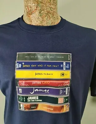 £13.99 • Buy James Tape Cassette Collection T Tee Shirt Various Colours Tim Booth Saul Davies