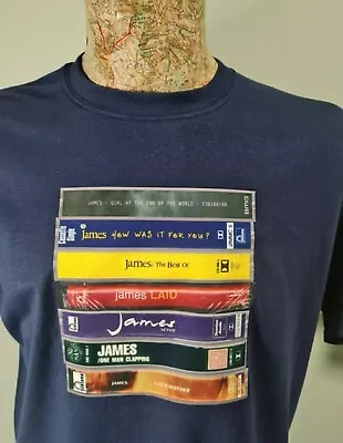 James Tape Cassette Collection T Tee Shirt Various Colours Tim Booth Saul Davies • £13.99