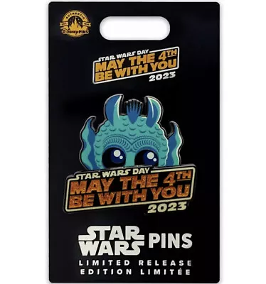 Disney Parks 2023 Star Wars Day May The 4th Be With You Greedo Pin LR  NEW • $11