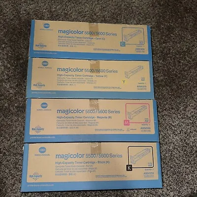 4HY New Genuine KONICA MINOLTA Magicolor 5500 5600 5650 Toner A06V133 A06V333 • $279.99