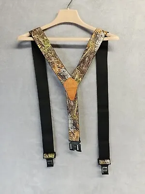 Perry Suspenders Y Back Belt Clip Mossy Oak Camo Break Up Adjustable  • $16.50