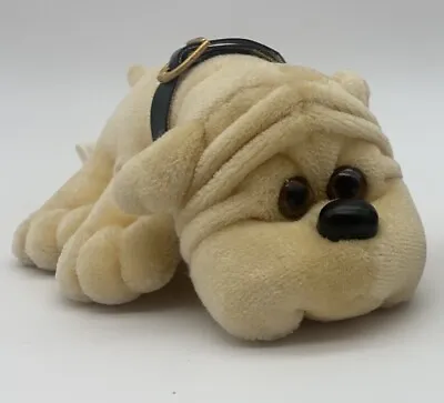 Vintage Kennel Kuddlees Beige Bulldog Plush 5.25  Stuffed Animal Tara Toy KK • $9.99