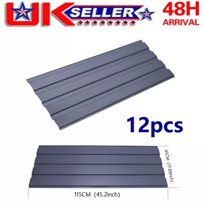 12PCS Corrugated Roof Sheets Profile Galvanized Metal Sheet Roofing Carport UK# • £45.99