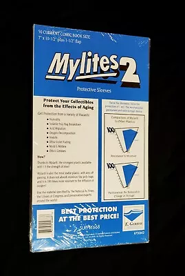 $23.99 • Buy 50 E Gerber Mylites 2 700m2 Current Comic Book Size Sealed New