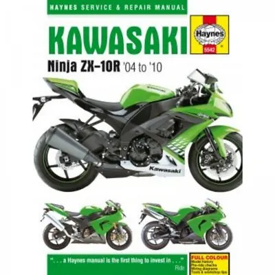 Kawasaki Motorcycle Ninja ZX-10R (2004-2010) Manual Repair Haynes • £30.73