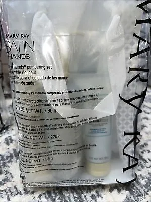 Mary Kay Satin Hands Pampering Set Fragrance Free ~ New ~ Full Size ~ Ships FREE • $28.75