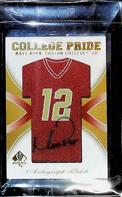 2010 SP Authentic College Pride Patch Auto #MR Matt Ryan Falcons • $29.99