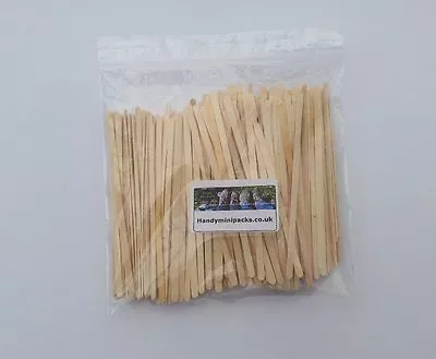 250 X Wooden Tea / Coffee Stirrers /  Craft Sticks 5.5  Long • £4.99