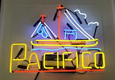 Cerveza Pacifico Sailboat Beer Acrylic 20 X16  Neon Light Sign Lamp Bar Display • $109.99