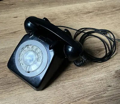 Vintage Black Telephone 706F Rotary Dial Phone • £24.95