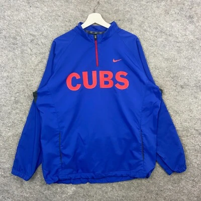 $66.04 • Buy Chicago Cubs Jacket Mens Extra Large Blue Nike MLB Track Top Baseball Spell Out