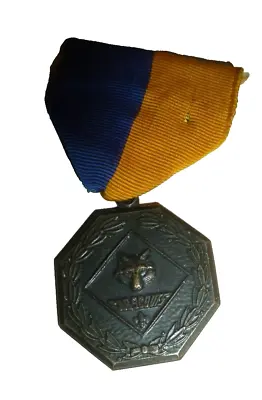 Vintage Cub Scouts Activity Medal 1980s With Blue Yellow Ribbon • £6.45