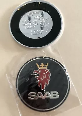 Saab Hood Front Badge Black Hood Emblem Logo 12785870. 5289905 FL23245 NEW • $19.50
