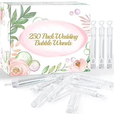 250 Pack Mini Bubble Wands Bulk Party Favors For Weddings Valentine's Day • $45.91