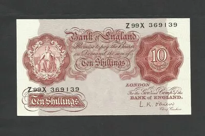 O'brien  10 Shilling    Z99x    Bank Of England  B271 • £0.99