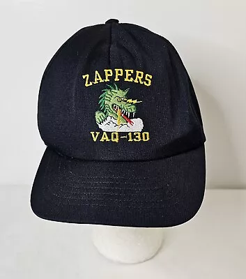 US Navy USS Eisenhower VAQ-130 Zappers Snapback Hat Cap Electromagnetic Warfare • $26.39