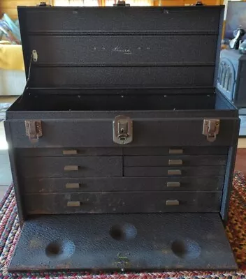 KENNEDY 520 Machinist Tool Box 7 Drawer - Vintage Metal Large Toolbox Chest • $216.60