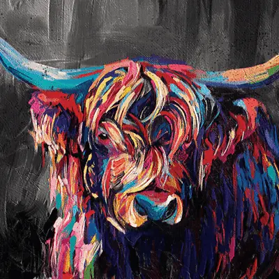 £31.99 • Buy Cow Canvas Wall Art Printed Stretched Over Solid Pine Frame Various Sizes 