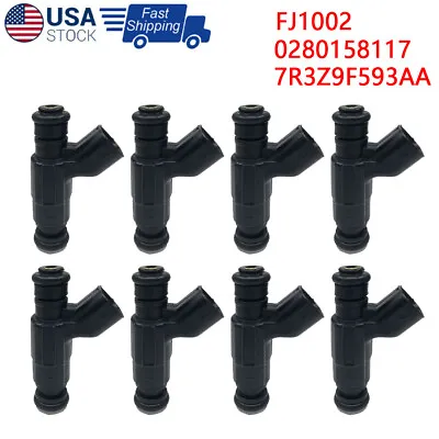 $48.89 • Buy 8X New OEM Fuel Injectors 52lb 7R3Z9F593AA For 2007-13 Ford Mustang Shelby GT500