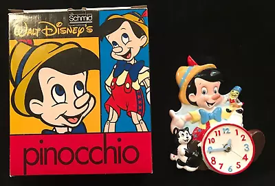 £146.13 • Buy Schmid Disney Treasures Collection Pinocchio Jiminy Cricket Wall Clock Porcelain
