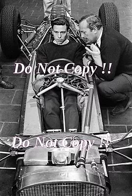 £4 • Buy Jim Clark & Colin Chapman Lotus F1 Portrait 1962 Photograph