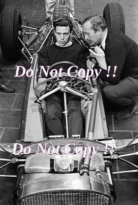 £4 • Buy Jim Clark & Colin Chapman Lotus F1 Portrait 1962 Photograph