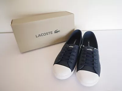 Size 10 Women's  Lacoste  Navy Leather Comfort Shoes. Brand New. Bargain Price. • $85