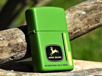 John Deere Zippo Lighter - Nothing Runs Like A Deere - Leaping Deer - # 24311 • $256.88
