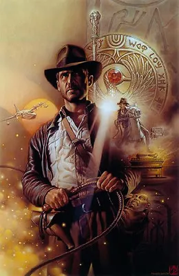 $750 • Buy Indiana Jones Raiders Of The Lost Ark Iconic Whip Idol Relics Fine Art Giclée