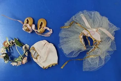Vintage 1950's Ginny Doll Ballerina Outfit-Floral Headpiece/Dress/Shorts/Shoes • $15